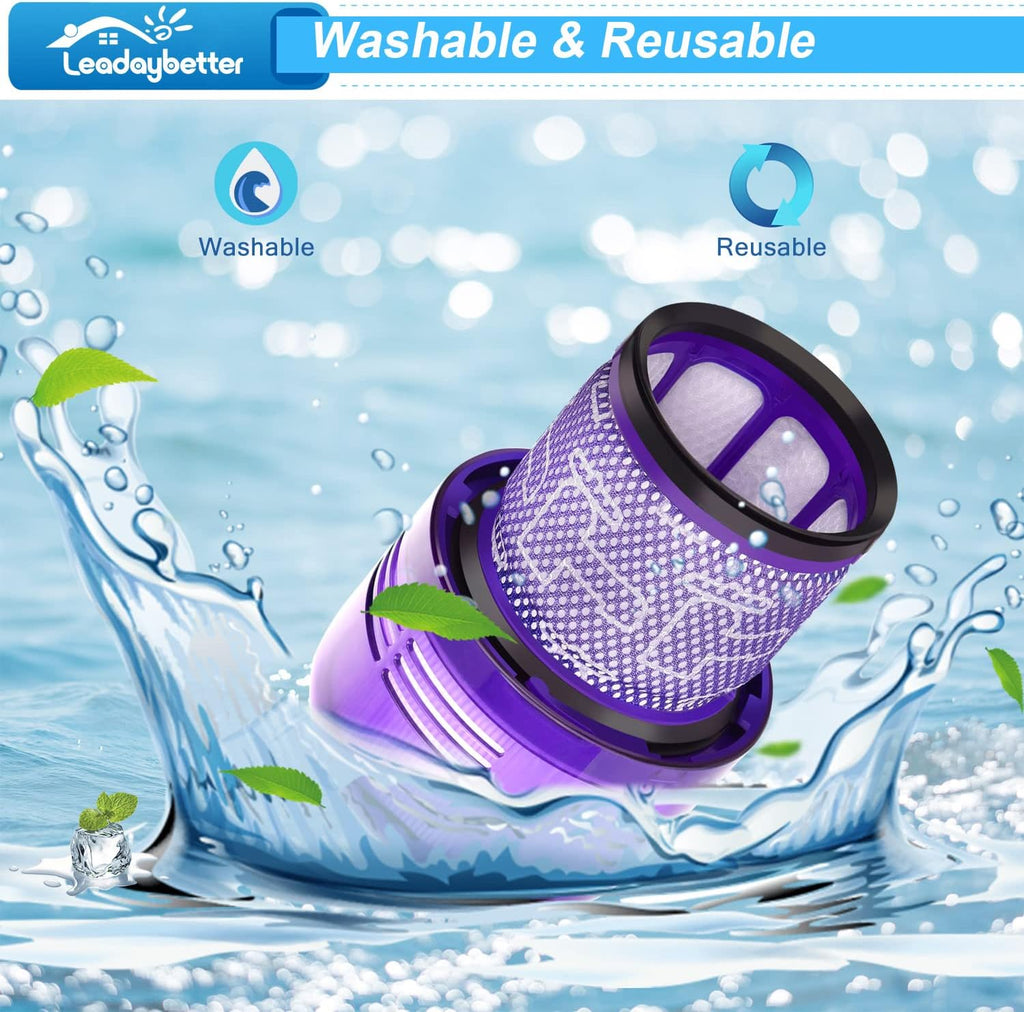 Filter Replacement Compatible with Dyson V11 V15 SV14 SV15 SV17 SV28 Animal Extra Torque Drive Complete, SV22 SV47 Detect Submarine Vacuum, Compare to Part 970013-02